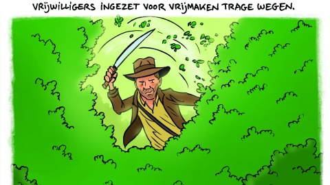 trage wegen cartoon