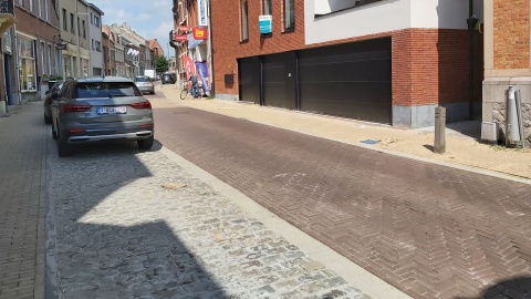 De Doelstraat ter hoogte van het steegje