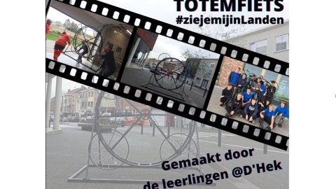 De Fietstotem gemaakt door D'Hek Landen