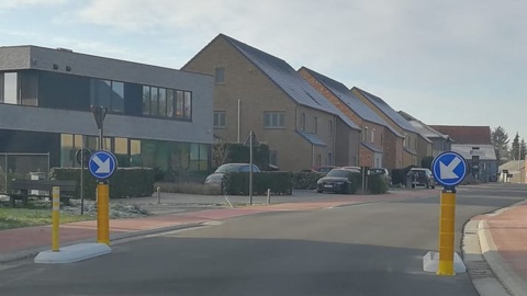 Verkeersremmer Kerkomsesteenweg Boutersem