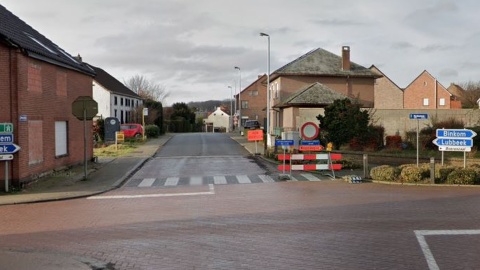 Kruispunt Kerkomsesteenweg Malendriesstraat Kerkom